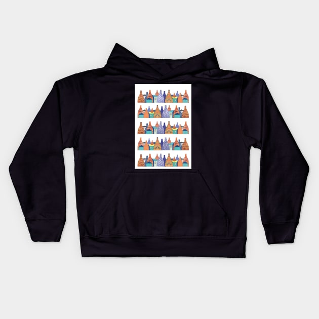 STOKE ON TRENT: BOTTLE KILNS Kids Hoodie by shelleyjayne